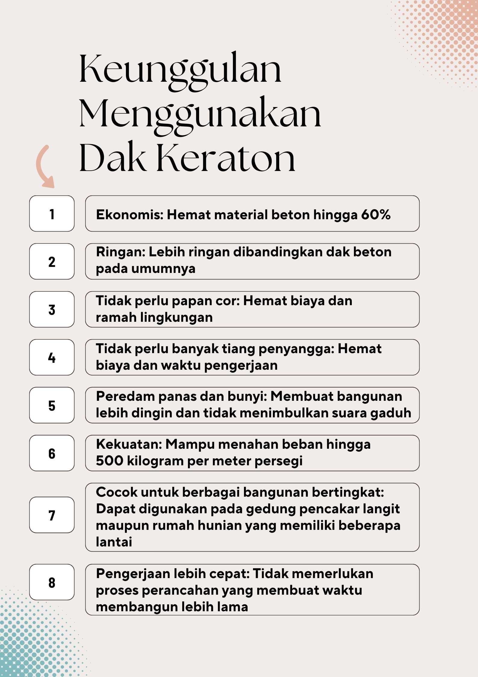 keunggulan dak keraton